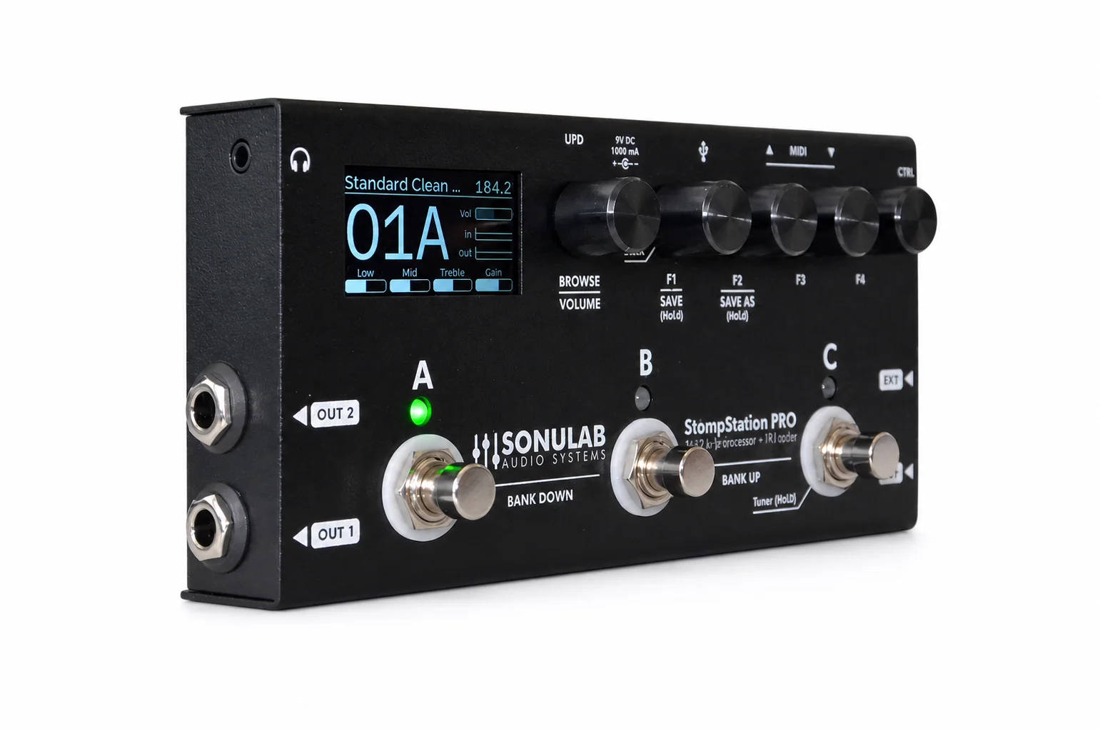 Left-side view of StompStation PRO
